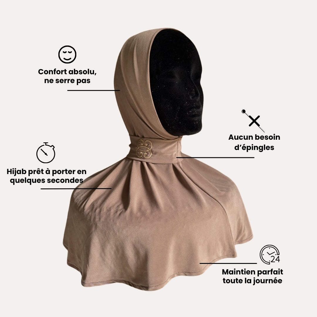 Cagoule Hanaqa - Jersey Premium - LE TAUPE
