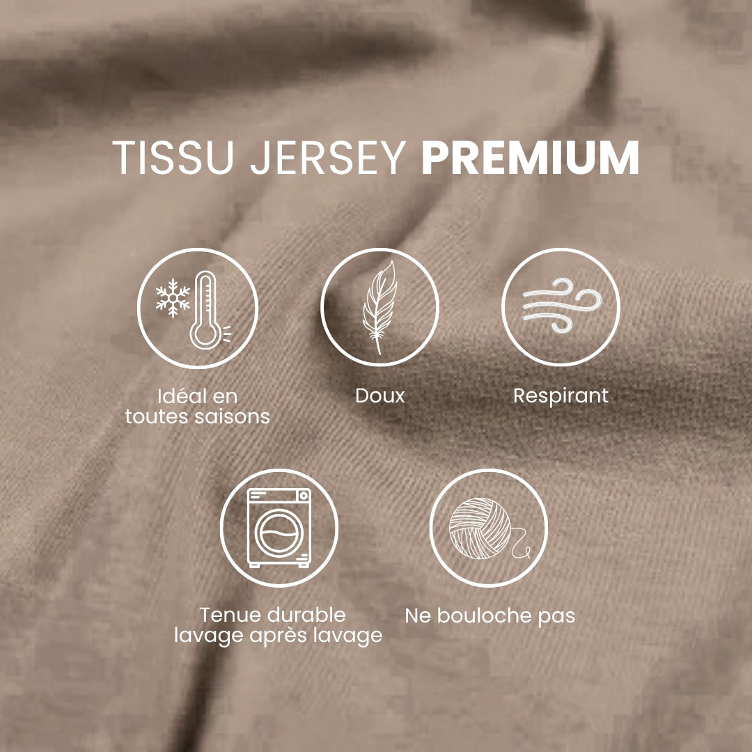 Cagoule Hanaqa - Jersey Premium - LE TAUPE