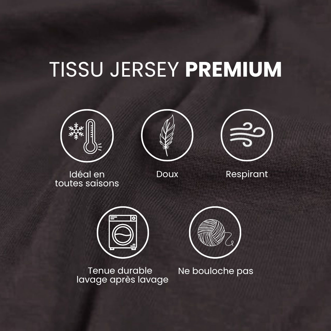 Cagoule Hanaqa - Jersey Premium - LE NOIR