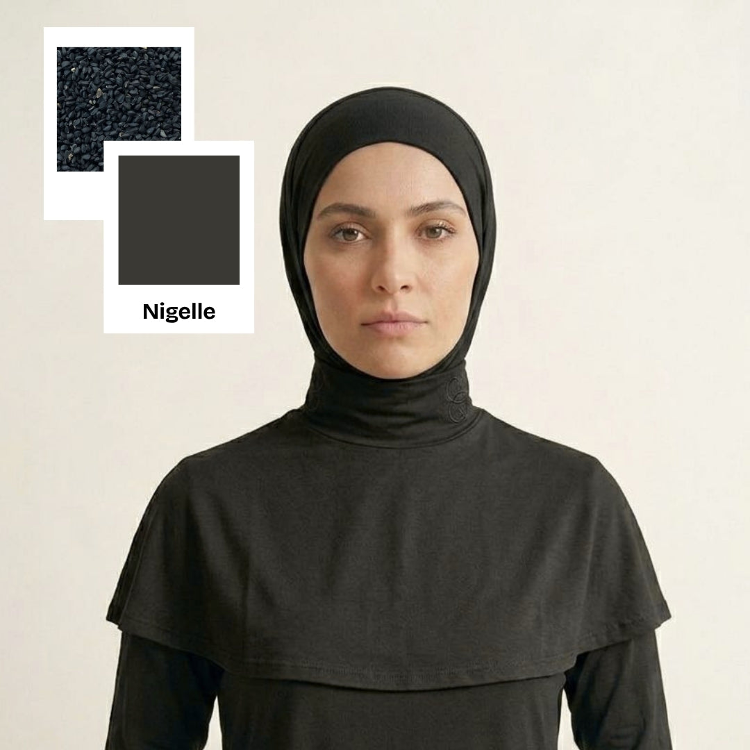 Cagoule Hanaqa - Jersey Premium - LE NOIR